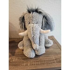 Anthropologie Murray the Woolly Mammoth Gray Stuffed Plush Elephant-Retired HTF